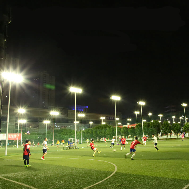 40 sets of LED floodlights in football stadium in China