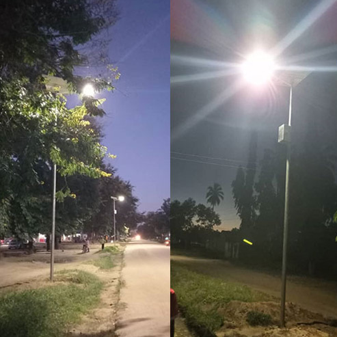 cost of solar street light with pole