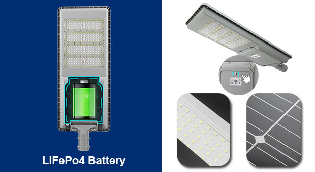 Vantaggi dell'iluminazione pubblica solare da 150 Watt (ISSL-C)