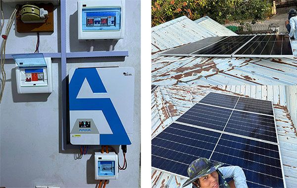 Acquisto all'ingrosso del Myanmar 100 set di sistema di energia solare Off Grid da 3,6 kw