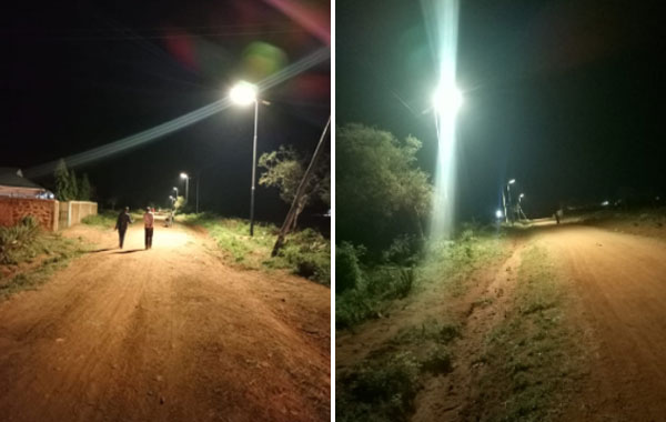 76 set di lampioni solari SLV in Kenya