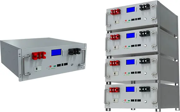Batteria al litio montata su Rack