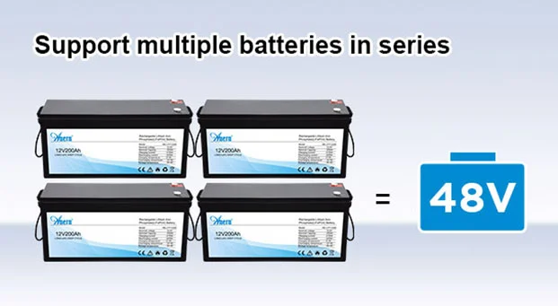 Supporta più batterie in serie
