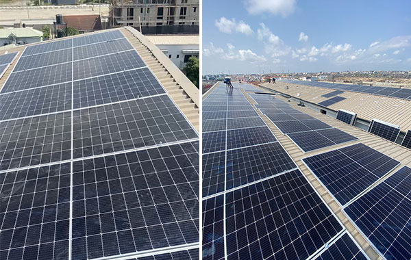 Caso di studio del progetto solare su tetto in Nigeria: pannelli solari a doppio vetro per ambienti ad alte temperature