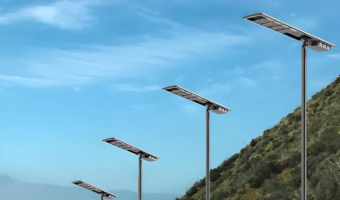 Manutenzione dei lampioni solari