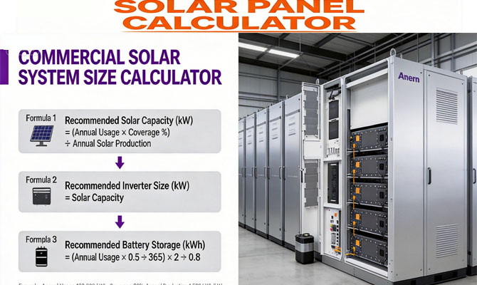 Calcolatore delle dimensioni del sistema solare commerciale