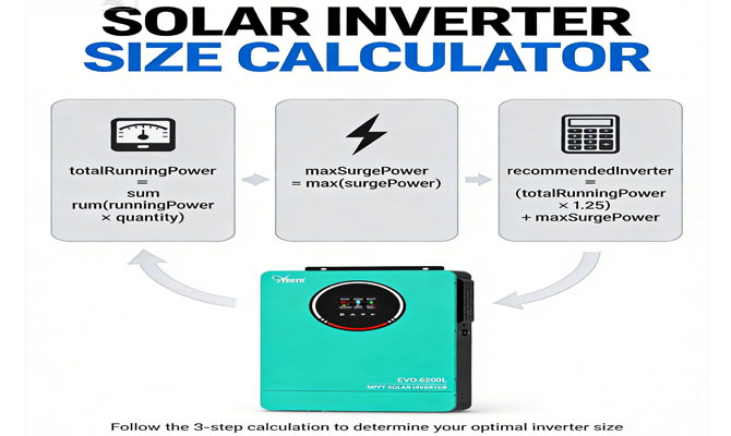 Calcolatore della dimensione dell'inverter