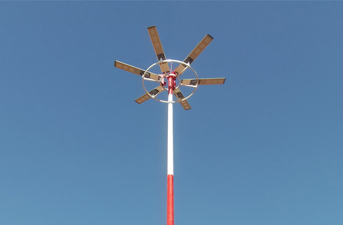 Potenziamento dell'illuminazione solare da 20 m con palo in Kenya con Anern SLV 150W