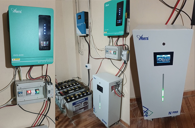 Touchscreen con batteria al litio e inverter ibrido EVO in Libano