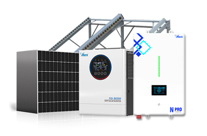 Sistema solare off-grid da 5-12KW (con commutatore di rete)