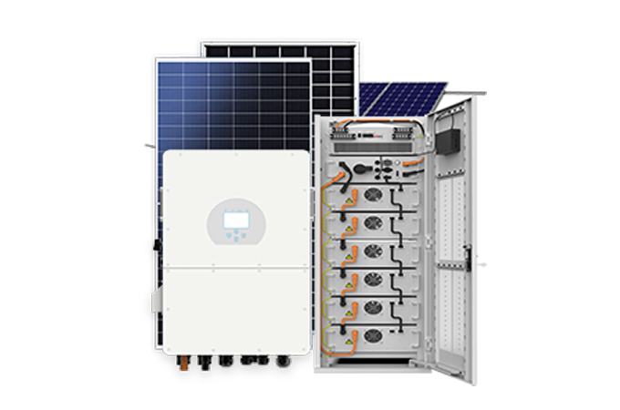 Sistema solare ibrido da 30-125KW (inverter DEYE)
