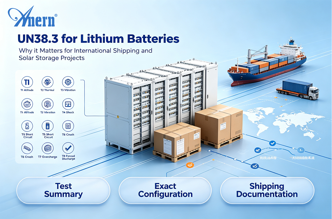 UN38.3 per batterie al litio: perché è importante per le spedizioni internazionali e i progetti di accumulo solare