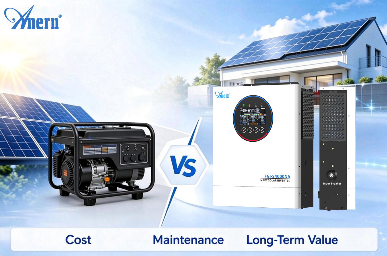 Sistema Solare vs Generatore Diesel: Costi, Manutenzione e Valore a Lungo Termine
