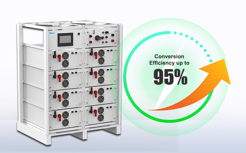 Vantaggi della batteria al litio commerciale ad alta tensione da 114KWH 50KW